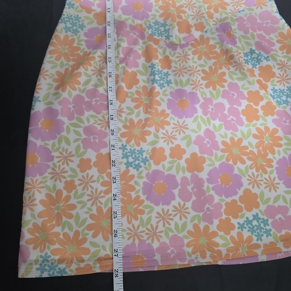 SABO Jai Dress Ditsy Floral Corset Size L Pink Orange - Picture 11 of 16